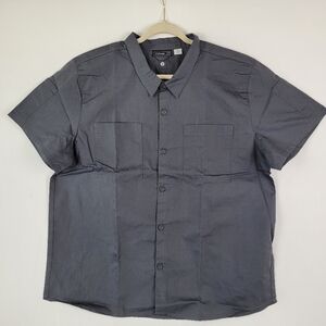 NEW UNISEX MODERN ESSENTIAL SHORT SLEEVE COOK SHIRTS (CW4325) GRAY SIZE XL